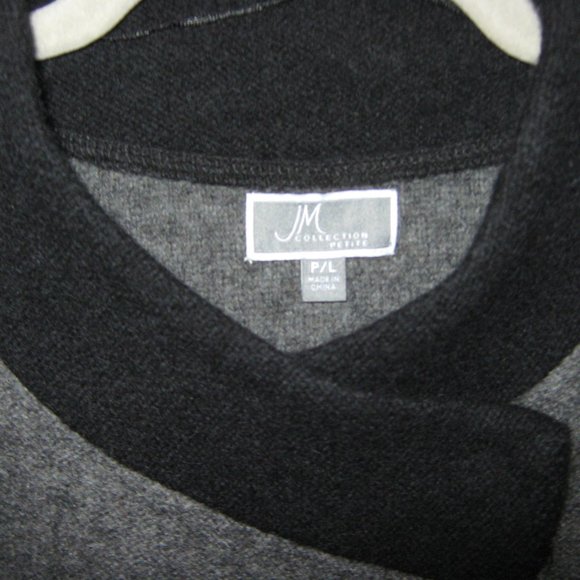 Heathered Grey with Black Sweater Jacket - Picture 3 of 4
